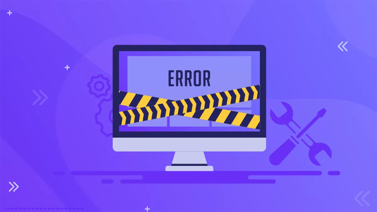 Illustration de site web en panne