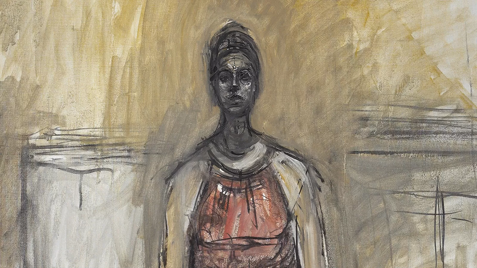 Alberto Giacometti - Caroline assise (détail). Source : succession Alberto Giacometti.