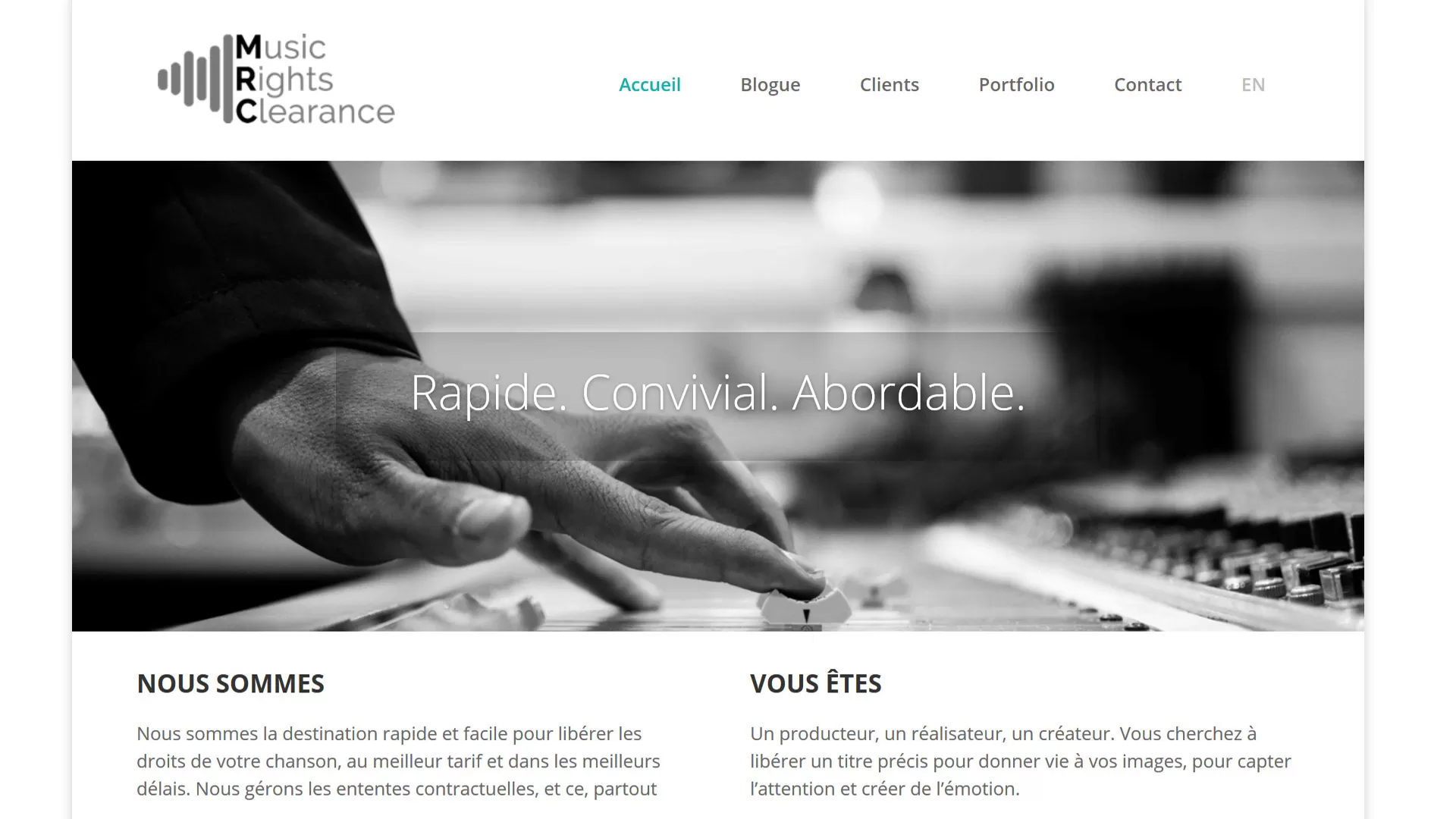 Music Rights Clearance (home page)