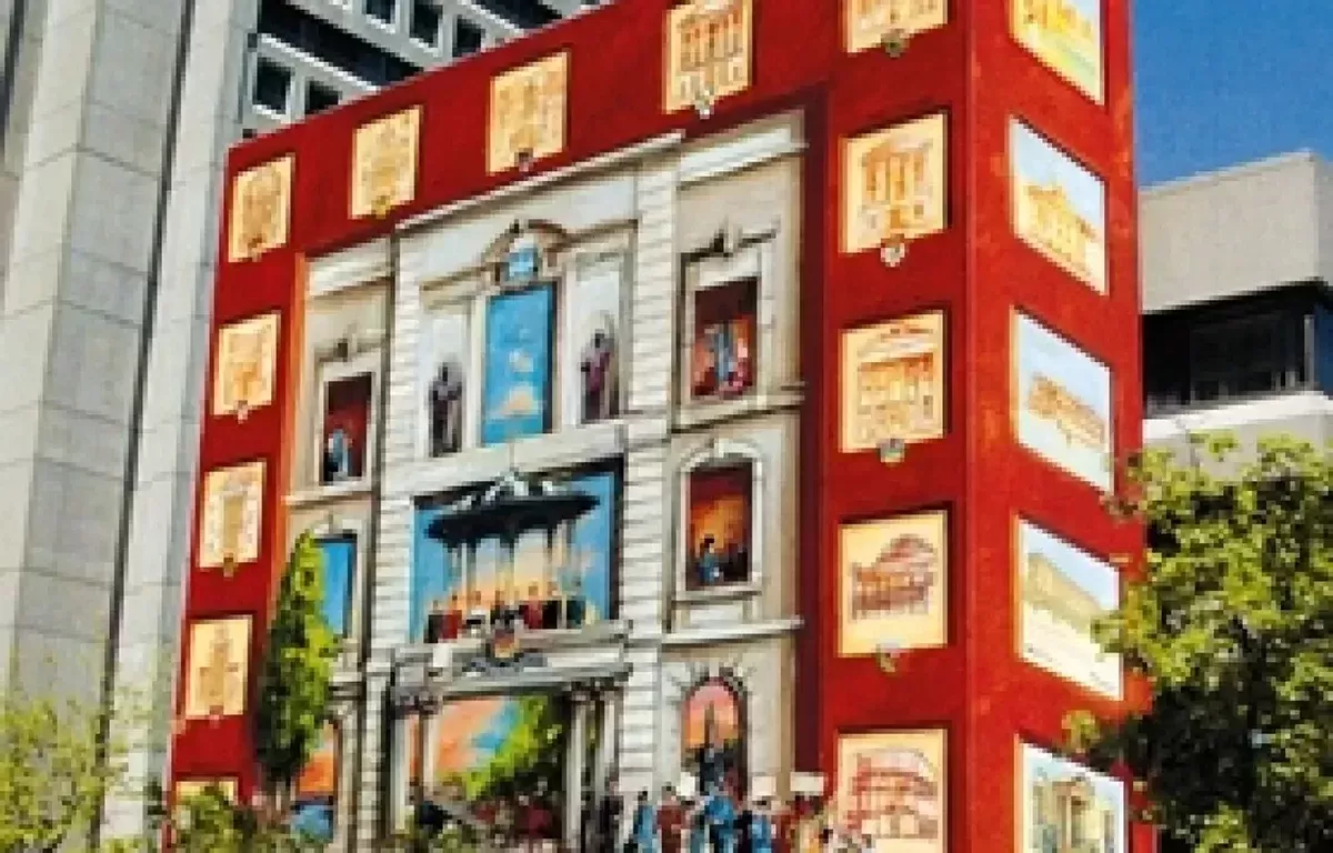 La Fresque des capitales BMO (esquisse du projet initial)