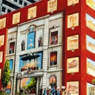 La Fresque des capitales BMO (esquisse du projet initial)