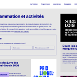 Sección Programación y actividades