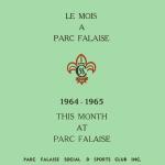 «Le Mois à Parc Falaise», bulletin d'information du club social, 1964-1965